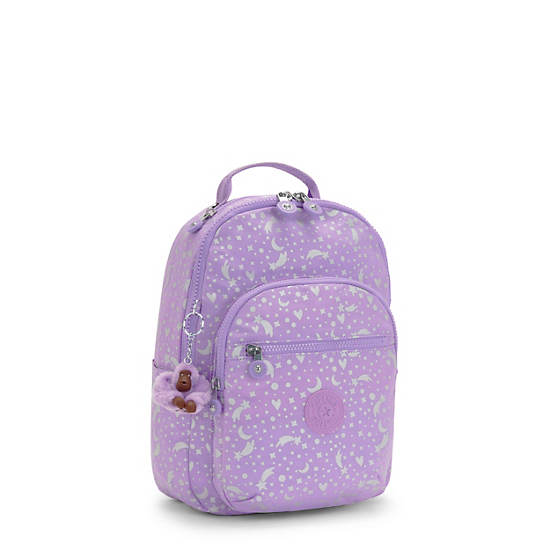 Kipling Seoul Small Printed Tablet Ryggsekk Lilla | NO 1602IL